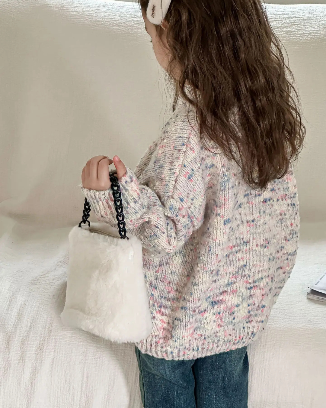 【新作 7日(金) 10:00 販売】ミックスカラーニット