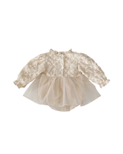 【新作】フローラルレースベビードレス