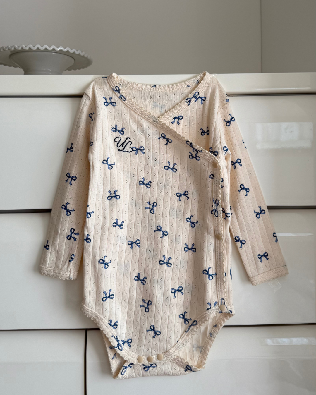 【新作】UL ORIGINAL：リボンロンパース(長袖)