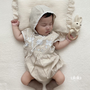 【新作】embroidery rompers