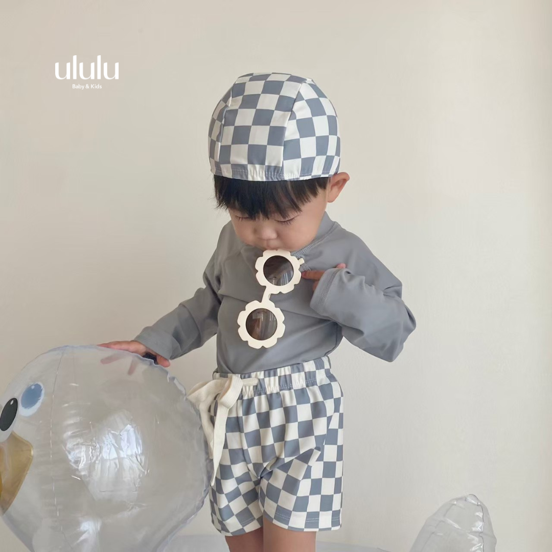 【SALE】blockcheck swimwear