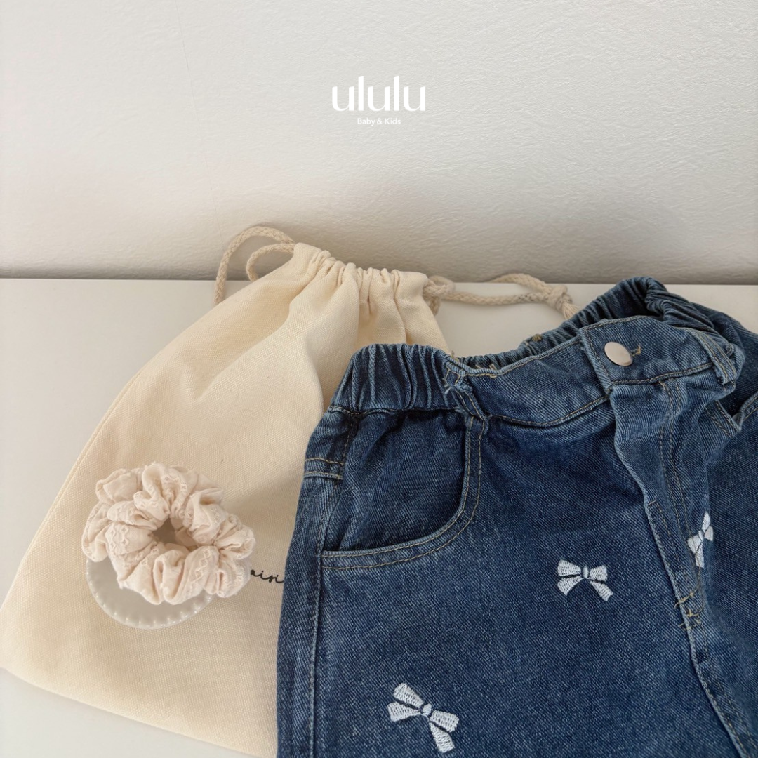 【SALE】リボン刺繍スカート