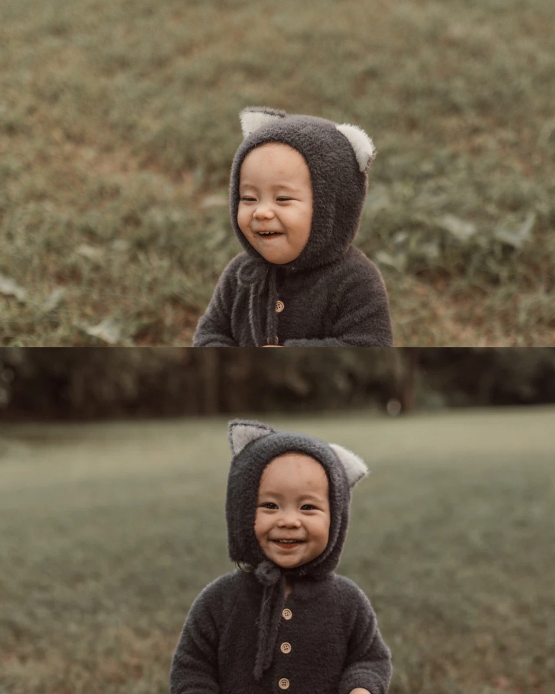 ふわネコロンパース