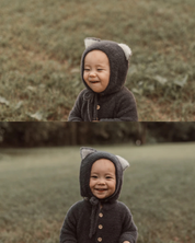 ふわネコロンパース