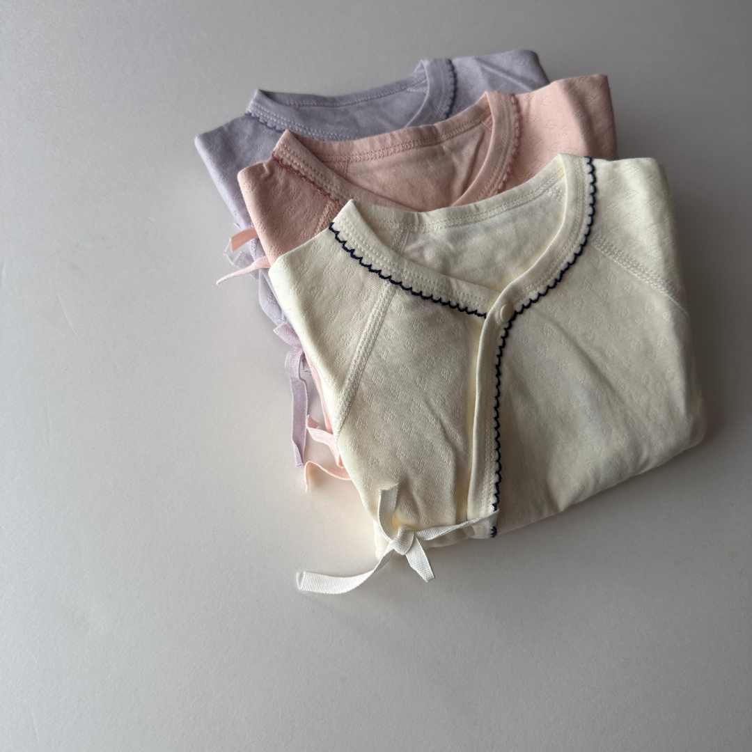 【新作】eyelet baby肌着