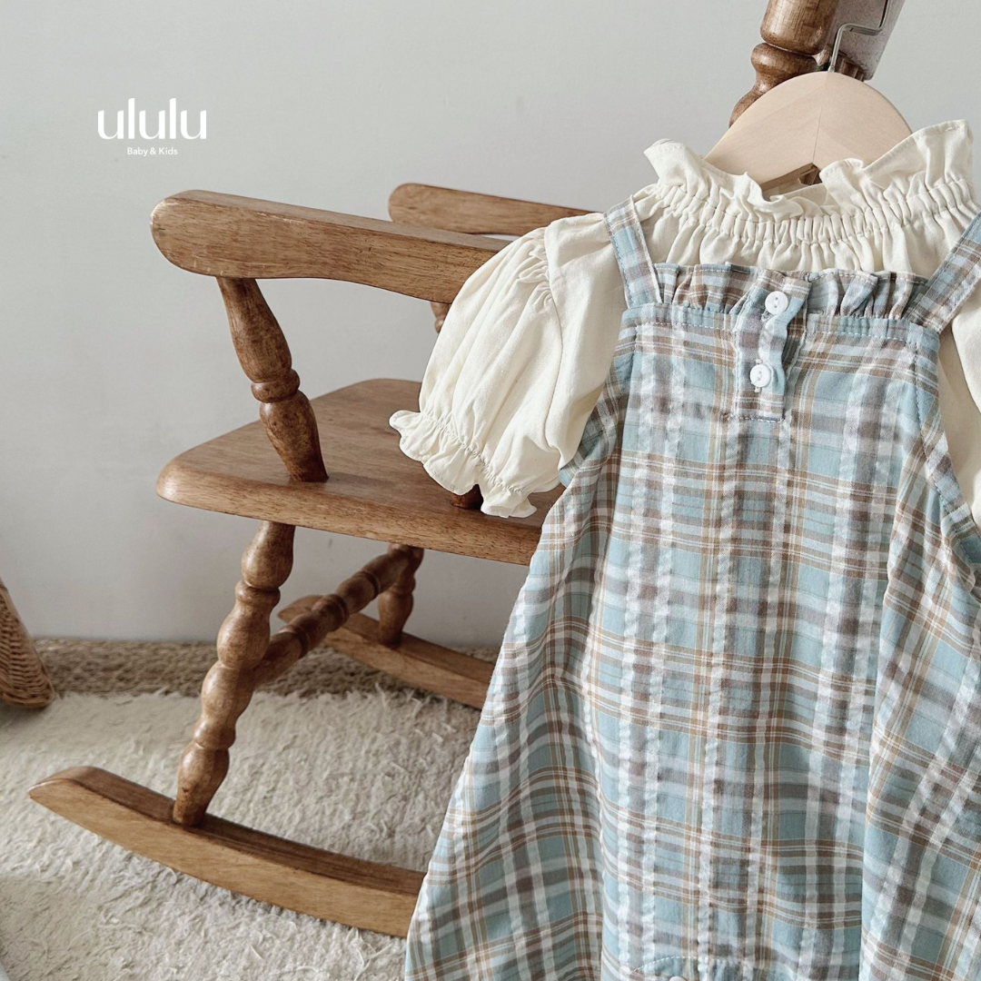 【SALE】チェックキャミロンパース