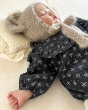 【新作 26日(金) am10:00販売】フルールフリル ロンパース