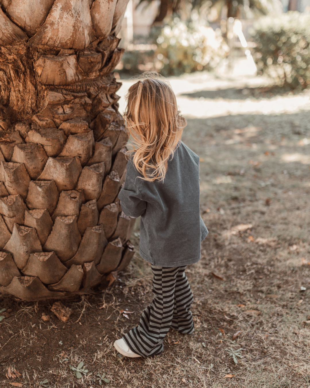 【新作 12日(金) am10:00販売】ボーダーフレアパンツ