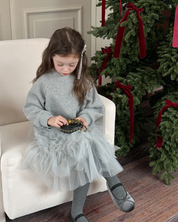 チュールフリルスウェットワンピース