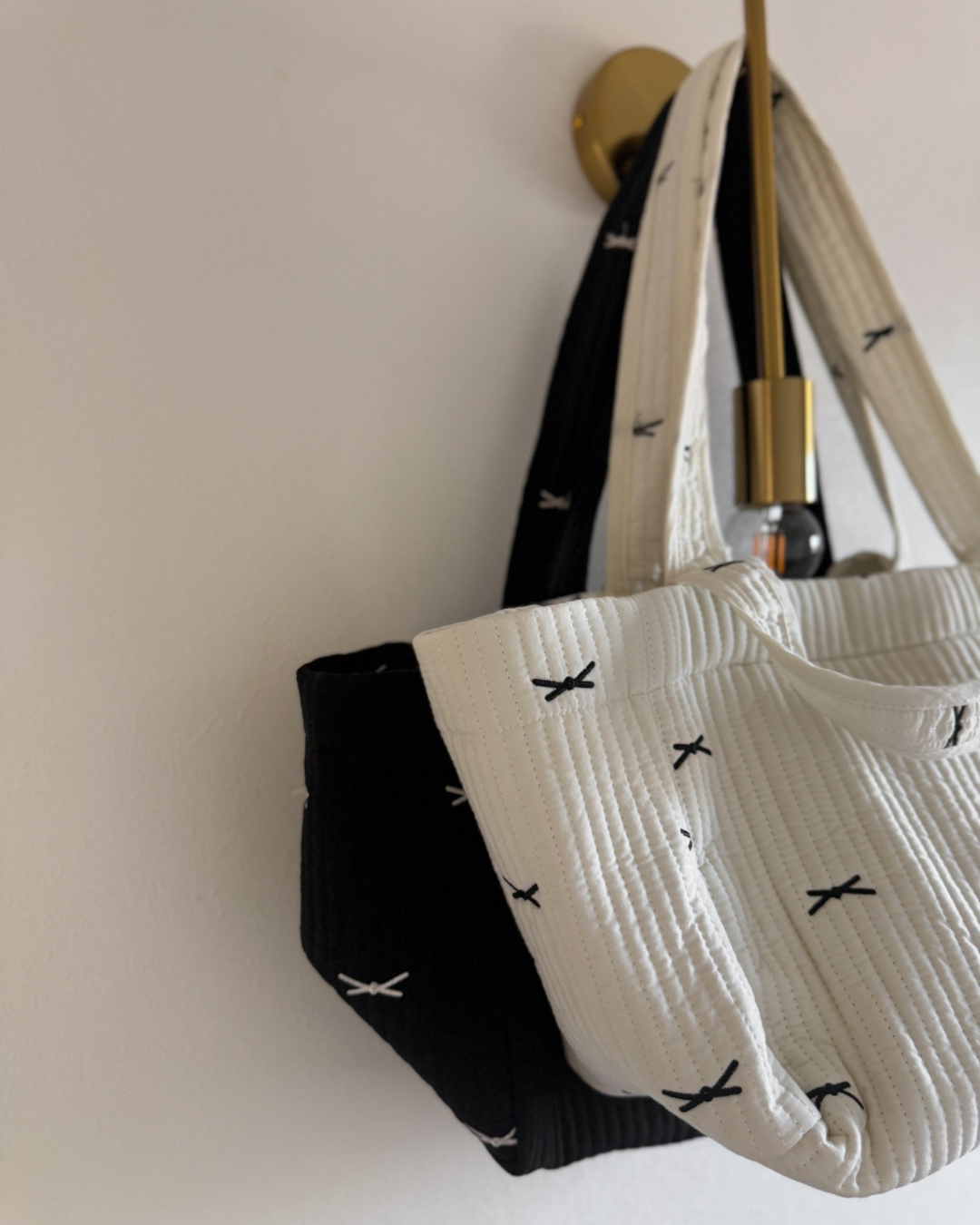 リボンマザーズバッグ