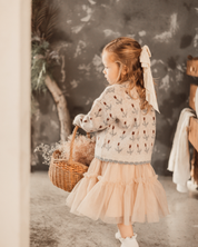 チュールフリルロングスカート