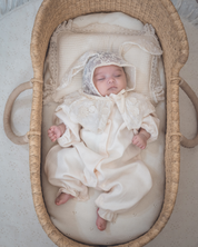 《 再販 28日(金) am10:00販売 》襟レースカバーオール