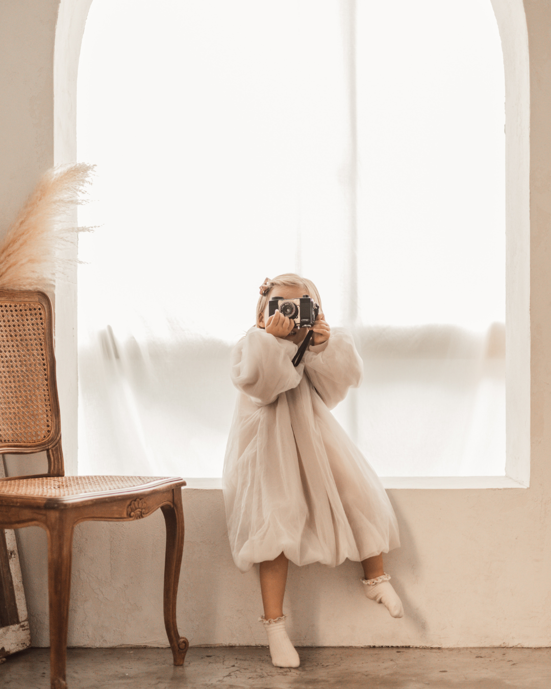 バルーンチュールドレス