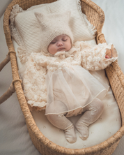 【新作】フローラルレースベビードレス