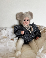 【新作 26日(金) am10:00販売】フルールフリル ロンパース