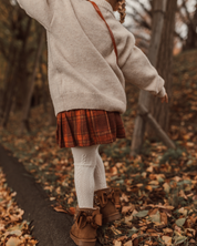 🎄Holiday Set – リボンニット＆チェックミニスカート