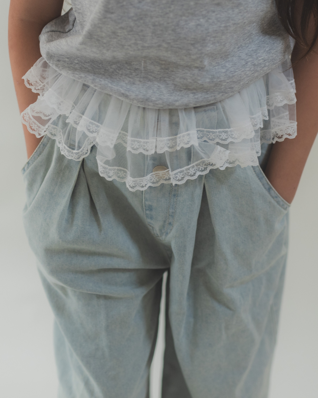 【SALE】ワイドデニムパンツ