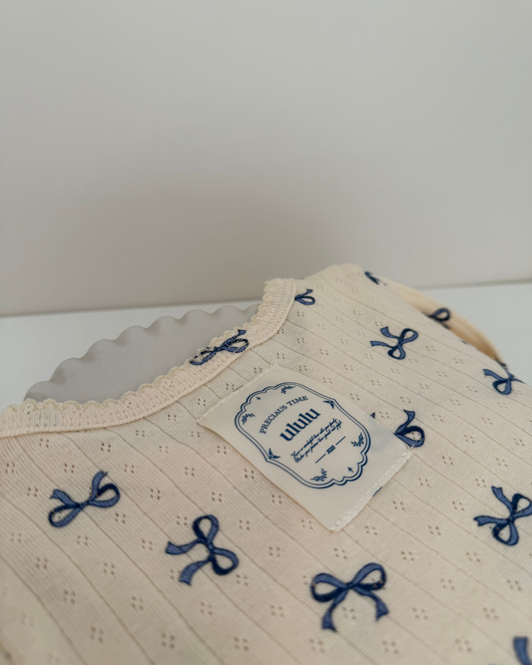 【新作】UL ORIGINAL：リボンロンパース(長袖)