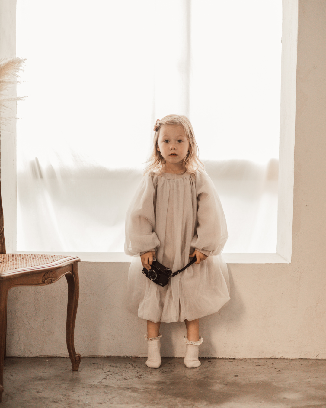 バルーンチュールドレス