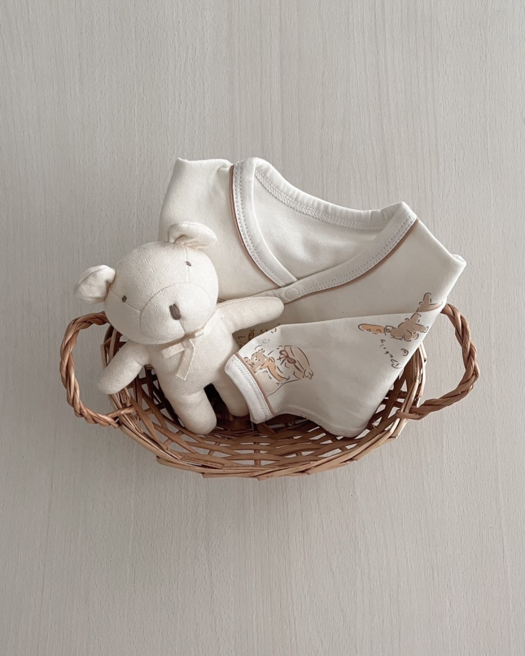【新作 29日(金) am10:00 販売】ニューボーンコットンロンパース