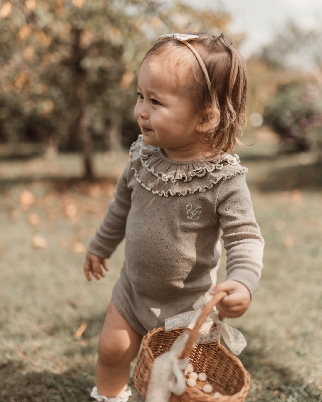 【新作】UL ORIGINAL：襟フリルロンパース