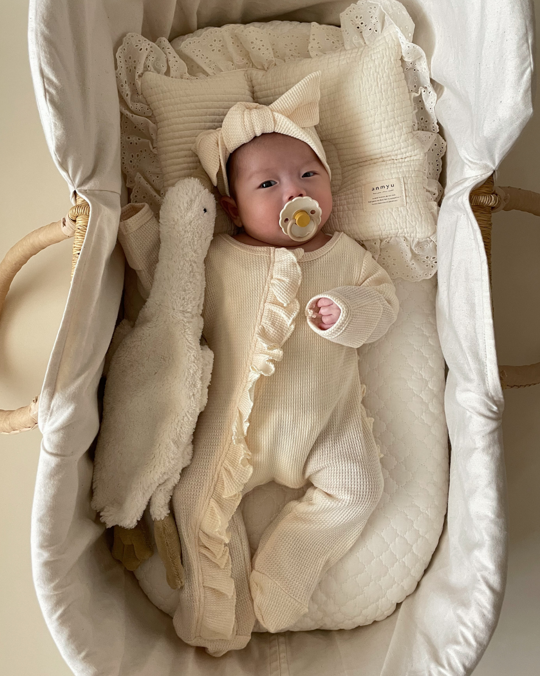 ニューボーンフリルカバーオール