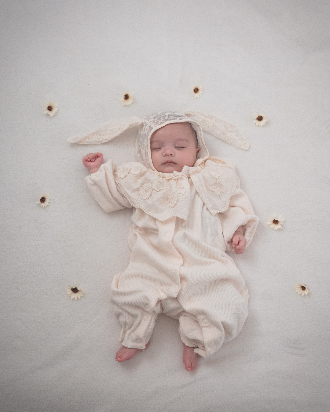 《 再販 28日(金) am10:00販売 》襟レースカバーオール