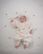 《 再販 28日(金) am10:00販売 》襟レースカバーオール