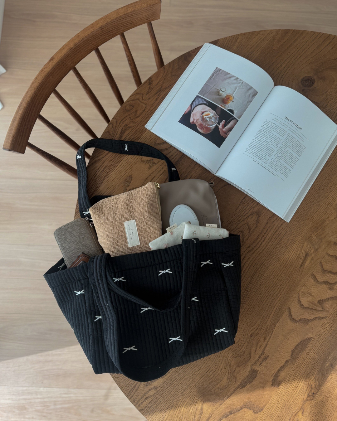 《 新作 28日(金) am10:00販売 》セット：ribbon bag × heart blanket set