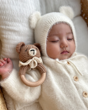 【新作 7日(金) 10:00 販売】ふわクマロンパース