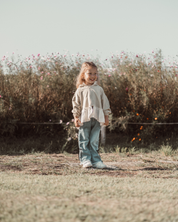 レースアップデニムパンツ