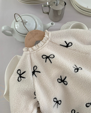 【新作】リボンフロッキーフリルスリーブワンピース