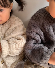 【新作 7日(金) 10:00 販売】ルーズニットカーディガン