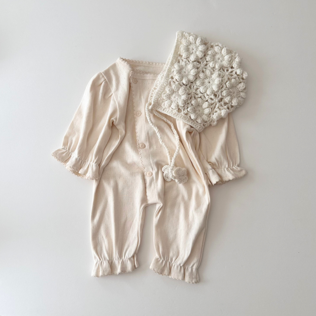 newborn frill coverall