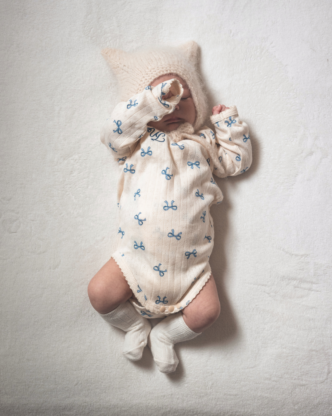 【新作】UL ORIGINAL：リボンロンパース(長袖)