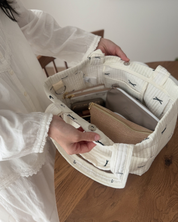 リボンマザーズバッグ