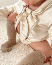 【新作 26日(金) am10:00販売】リボンカラー コットンロンパース