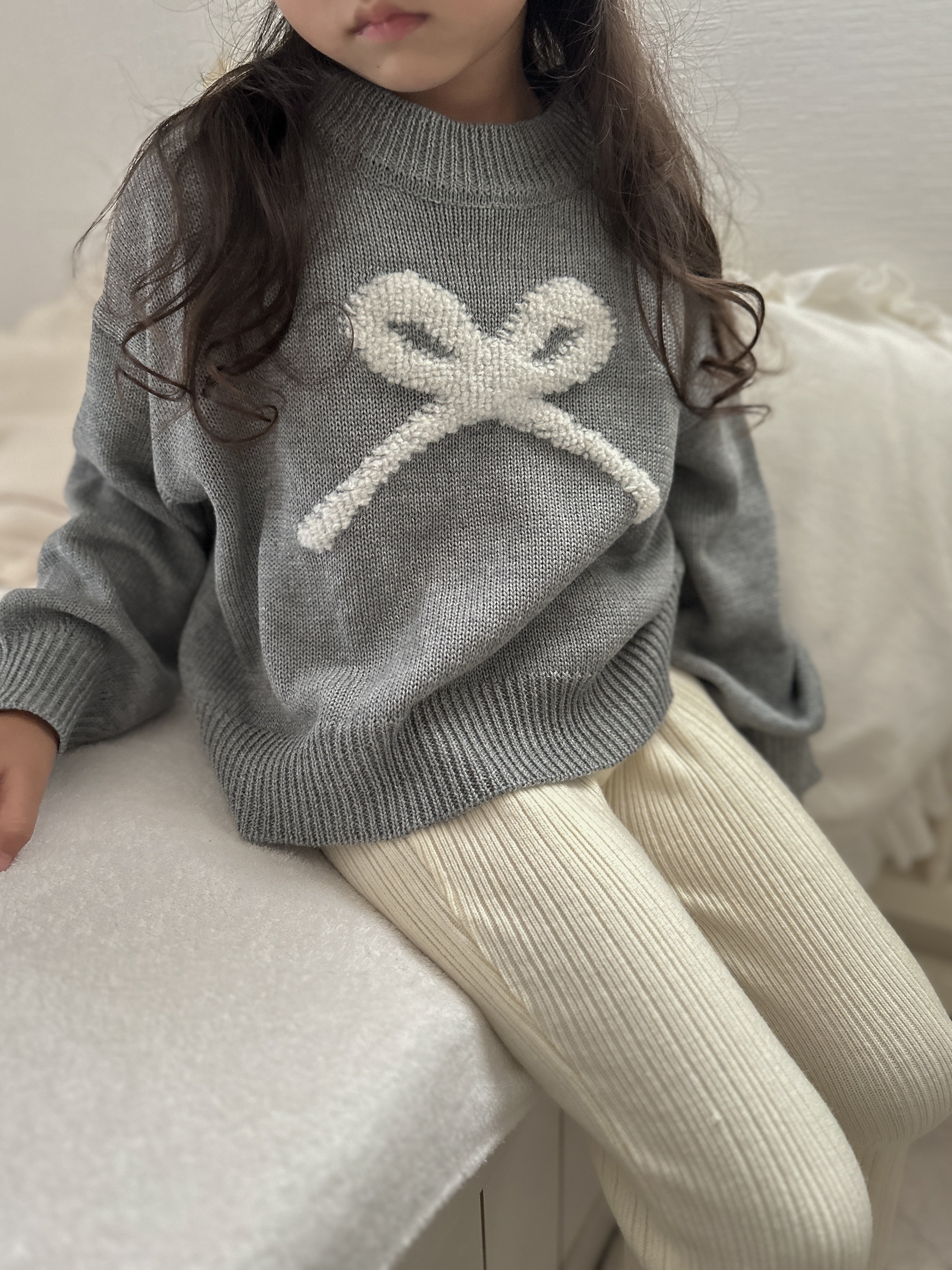 【新作 26日(金) am10:00販売】リボンニット