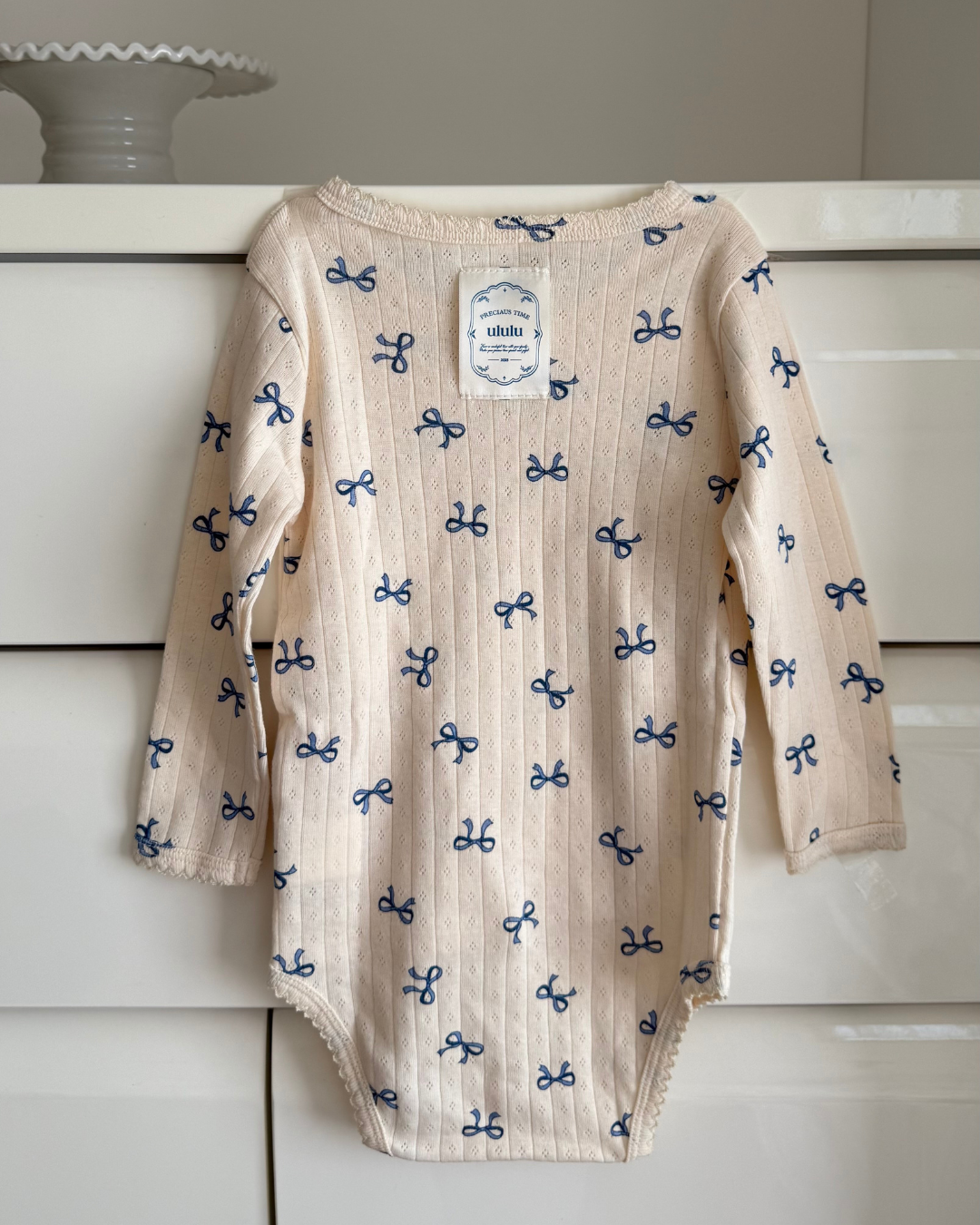 【新作】UL ORIGINAL：リボンロンパース(長袖)