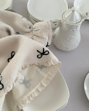 【新作】リボンフロッキーフリルスリーブワンピース