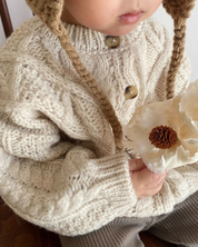 【新作 7日(金) 10:00 販売】ルーズニットカーディガン