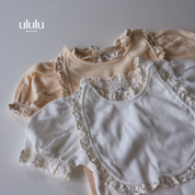 【SALE】セット：レースワッフルロンパースセット