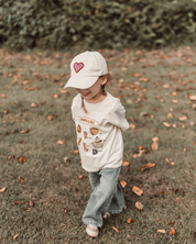 ギンガムハートキャップ