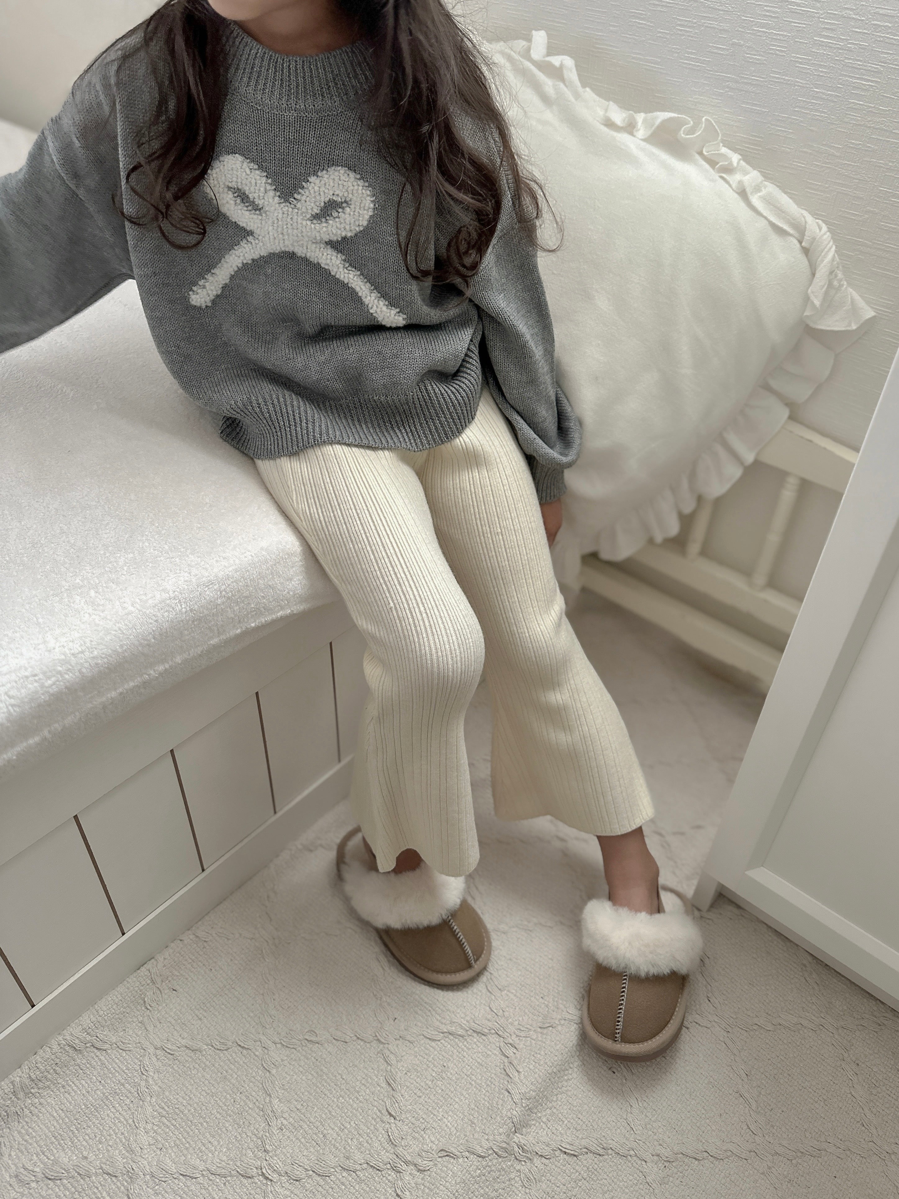 【新作 26日(金) am10:00販売】リボンニット