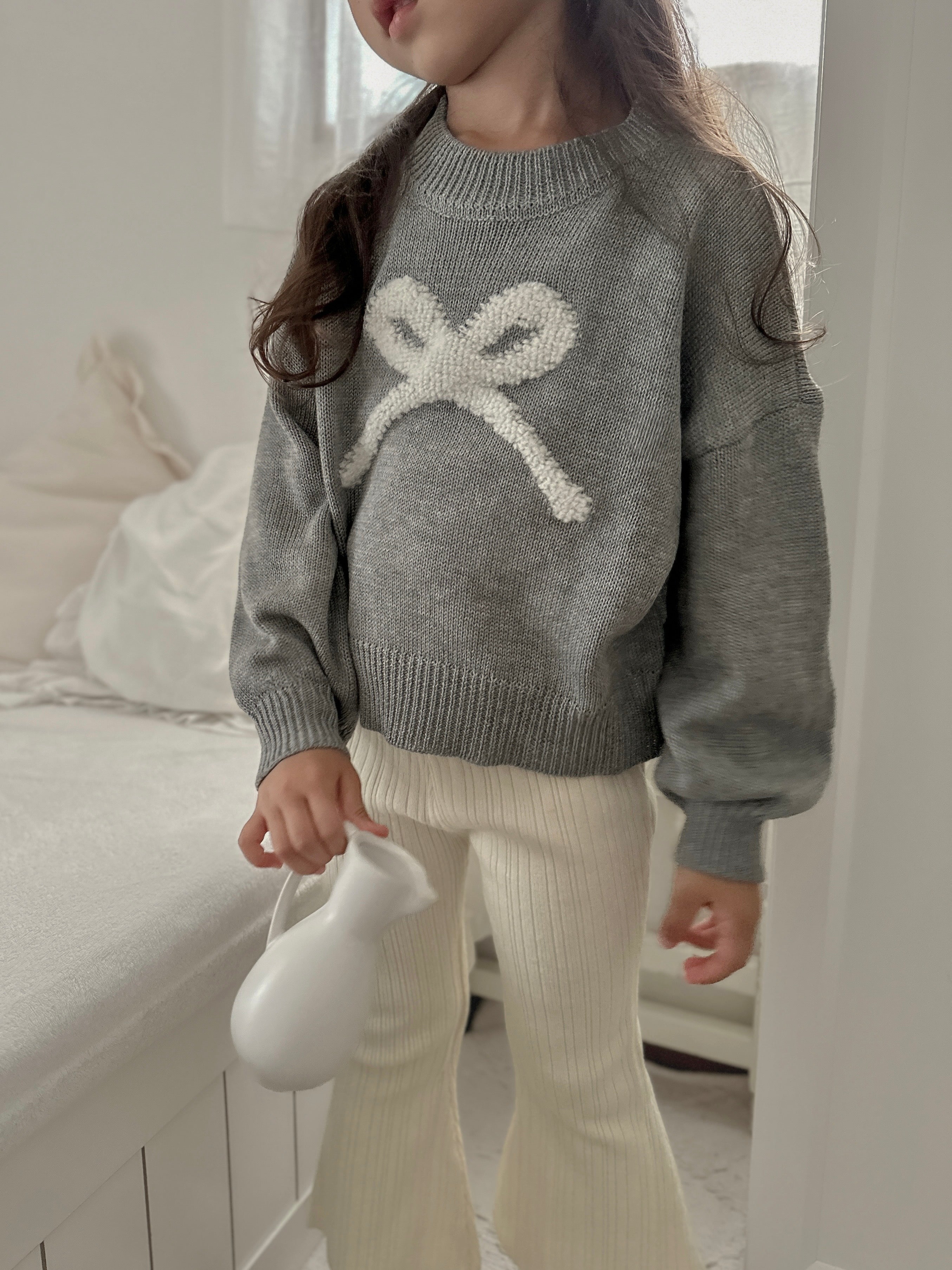 【新作 26日(金) am10:00販売】リボンニット