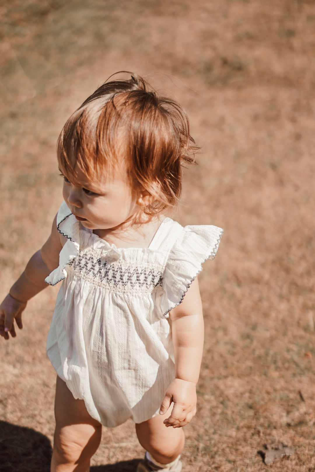 スモッキング　ロンパース 90 スモッキングワンピース 双子セット90 coto cotte スモッキング刺繍