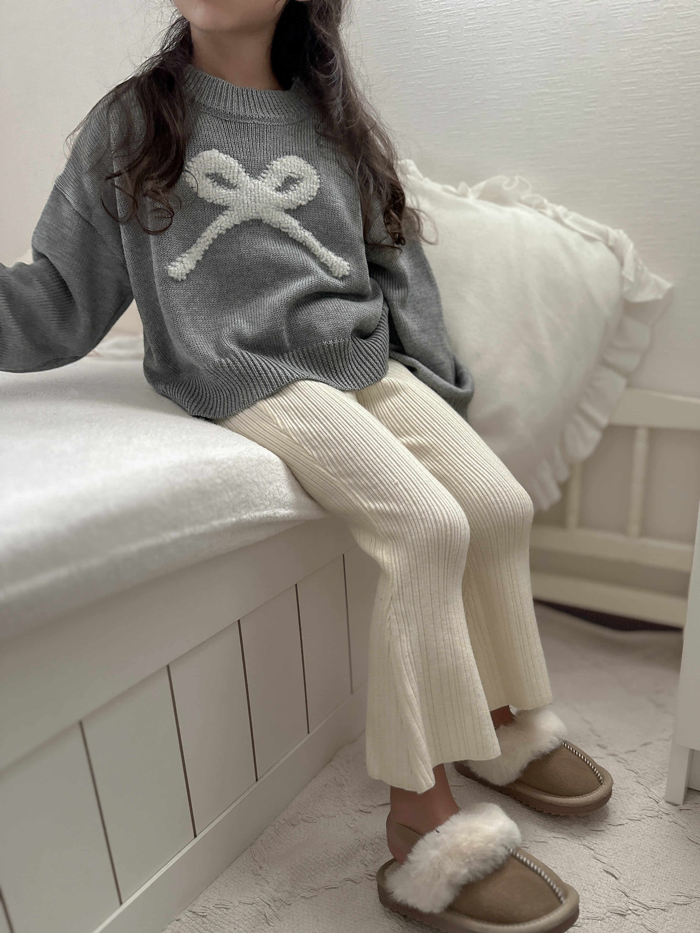 【新作 26日(金) am10:00販売】リボンニット