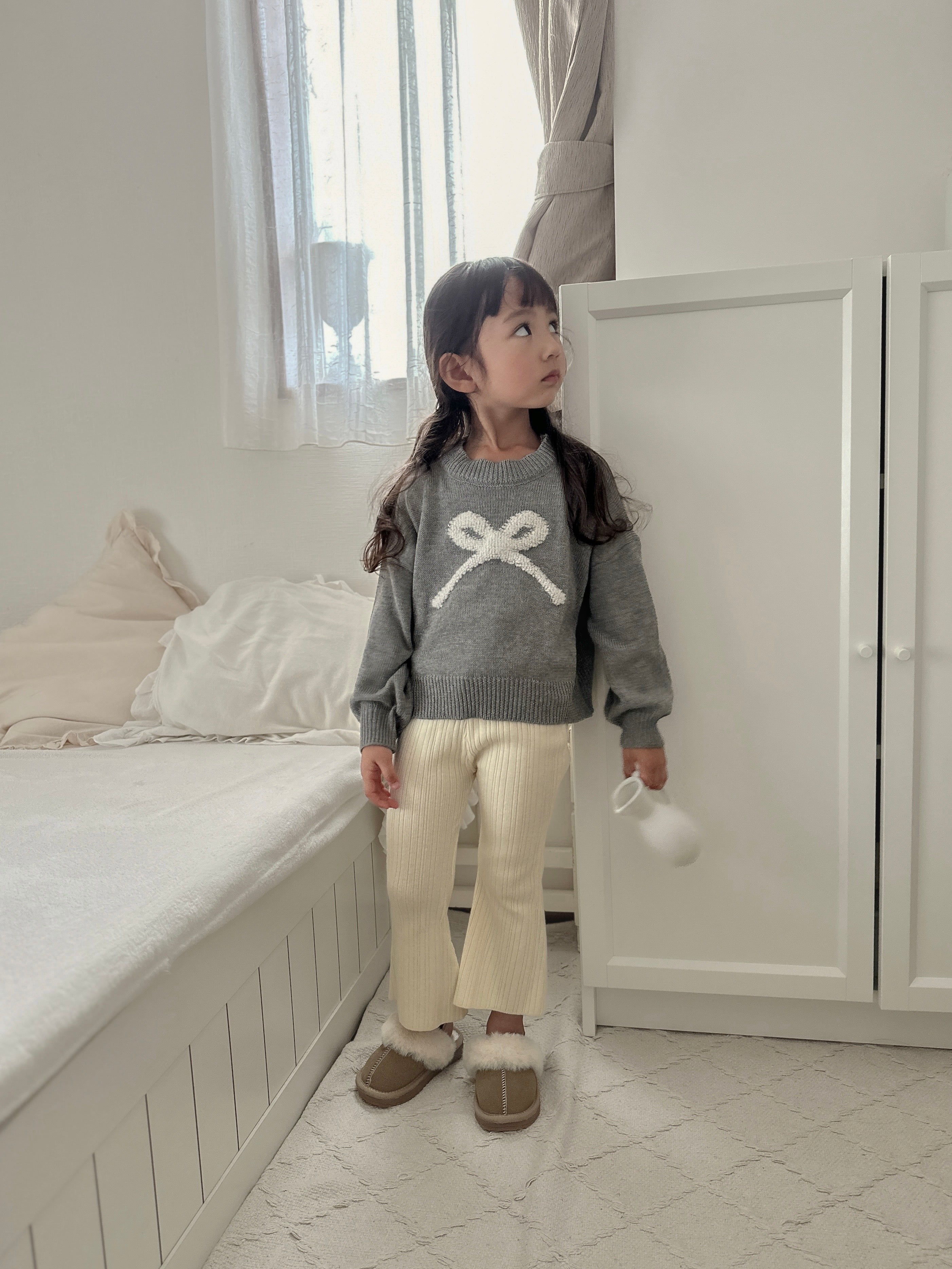 【新作 26日(金) am10:00販売】リボンニット