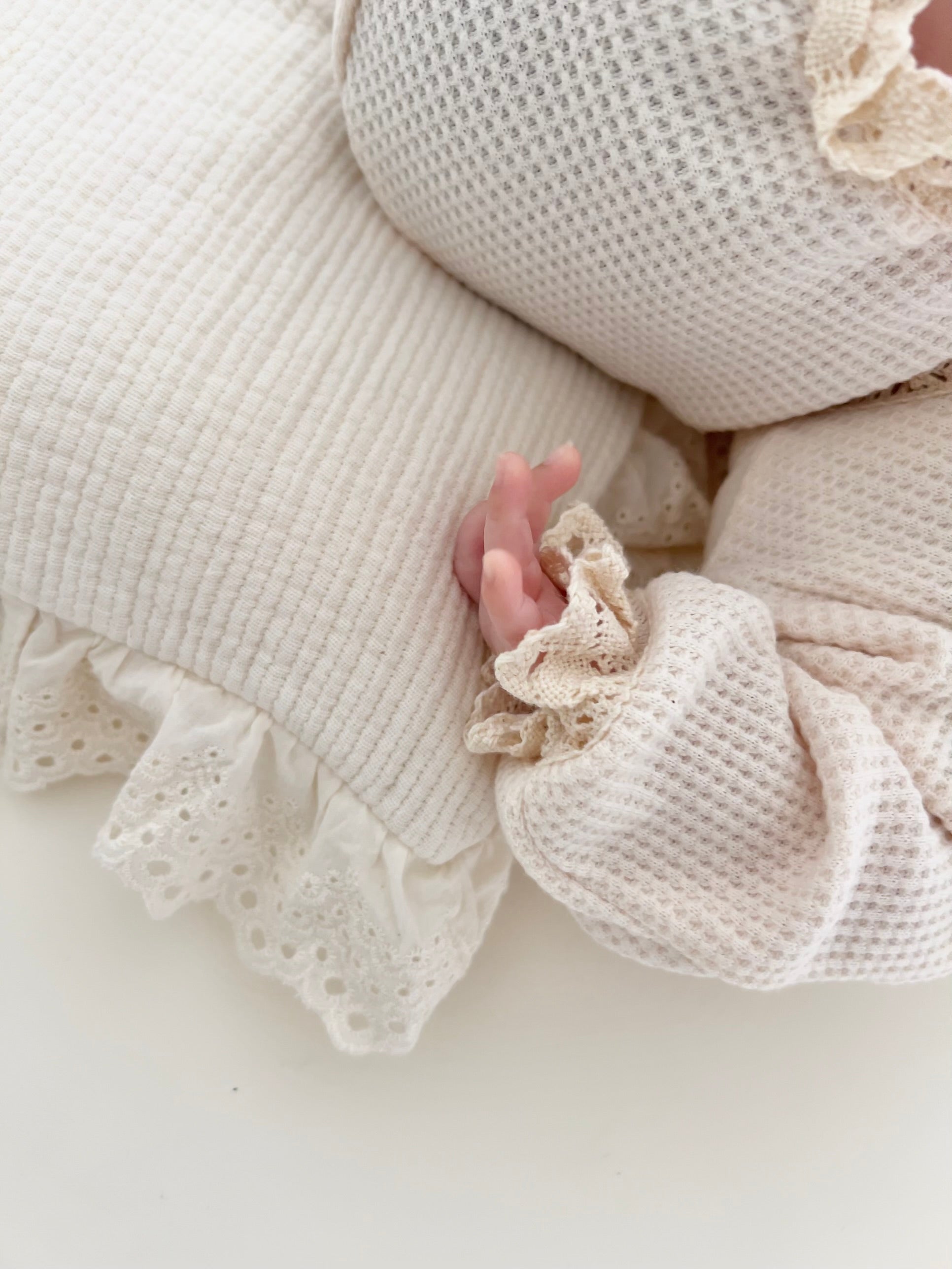 UL ORIGINAL：ニューボーンワッフルロンパースセット