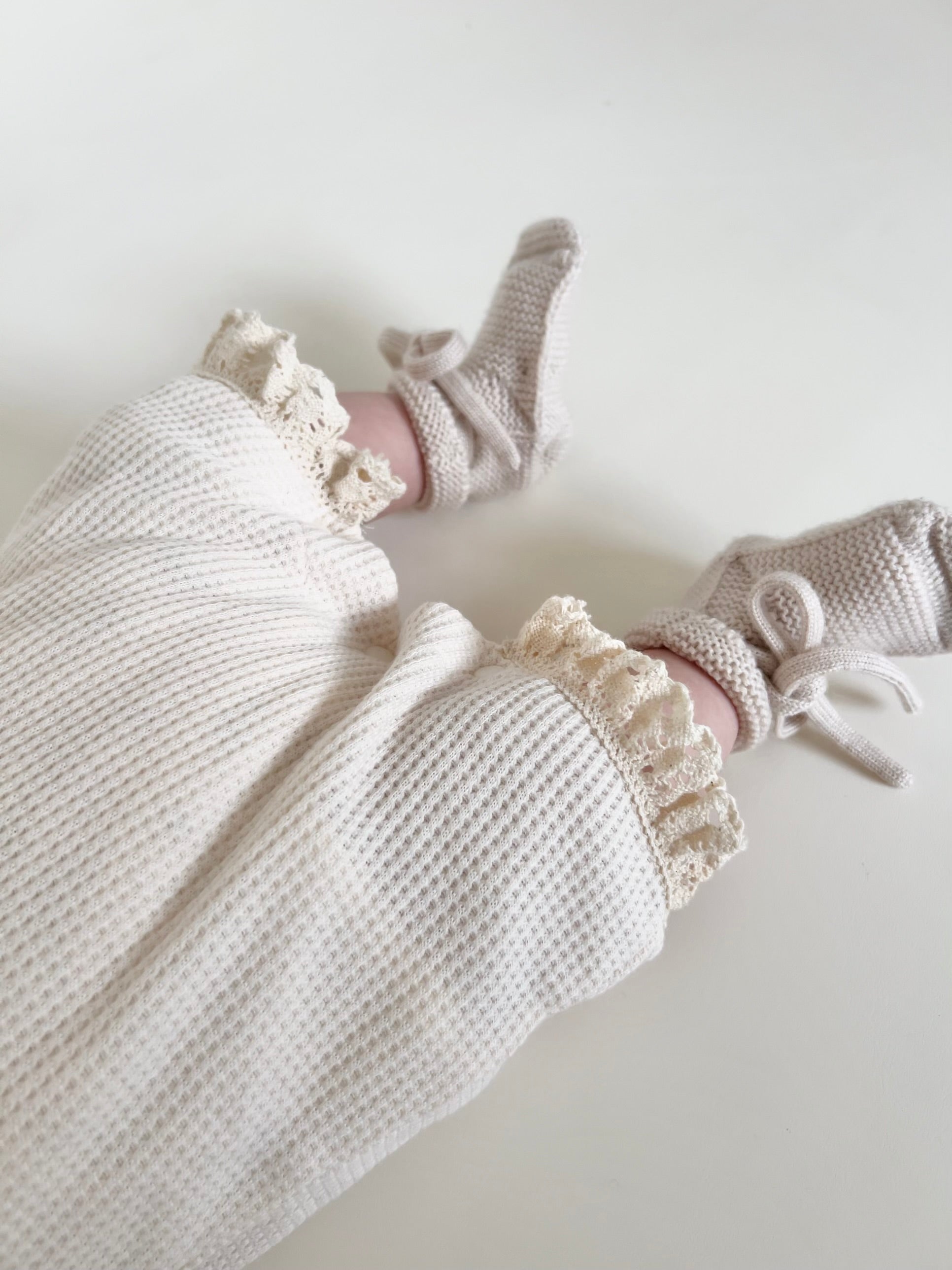 UL ORIGINAL：ニューボーンワッフルロンパースセット